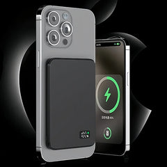 Portable External Magnetic Magsafe Thin Wireless Power Bank Charger for iPhone, Android and iwatch Airpods